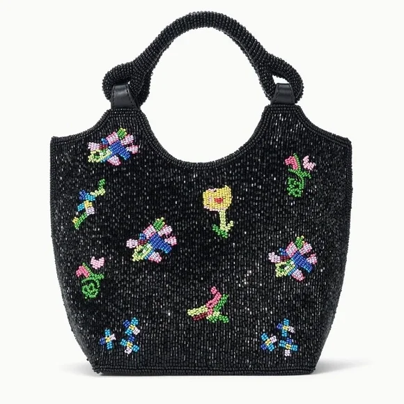 STAUD First Bloom Night Beaded Cote Bag - Picture 3 of 11